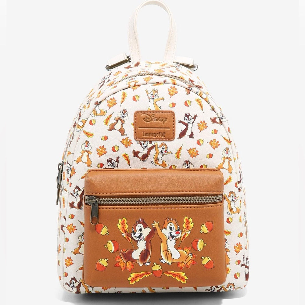 Loungefly Disney Chip ’n Dale Fall Mini Backpack 🍂🐿️